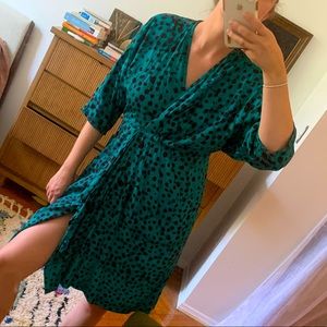 OSEI DURO shot wrap dress